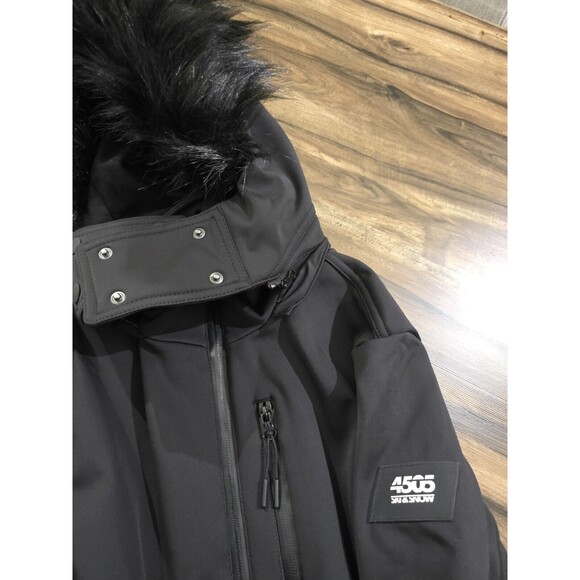 ASOS 4505 Ski & Snow Black Ski Suit Water Repellant Skinny Leg Belted Size 4 - Picture 15 of 16